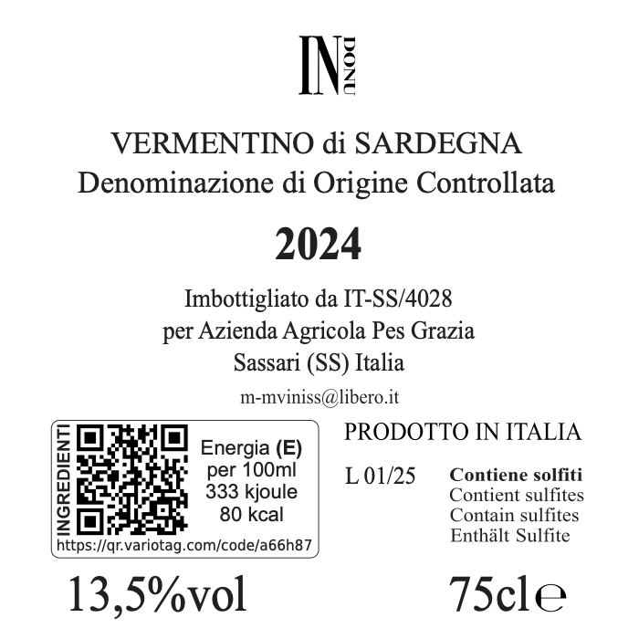 Vermentino di Sardegna DOC